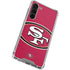 NFL San Francisco 49ers Large Logo Galaxy S24 FE Clear Case